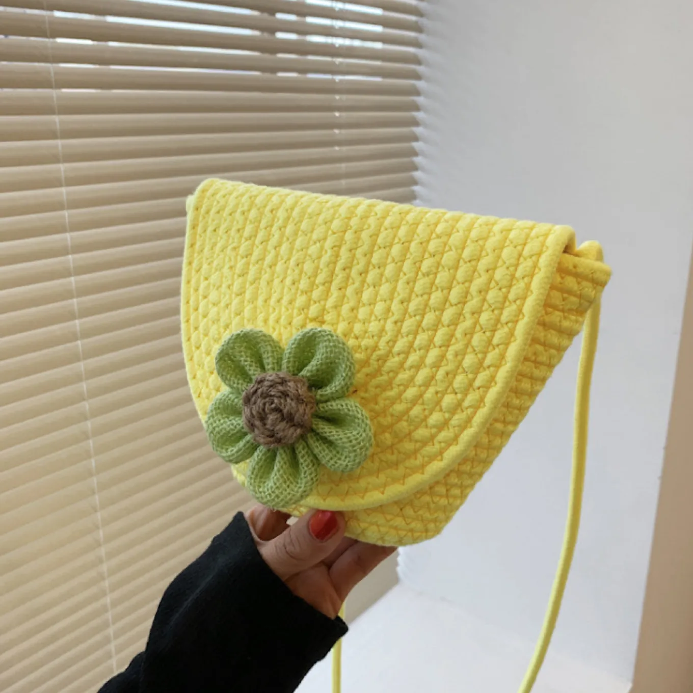 Elena Handbags Knit Flap Shoulder Bag