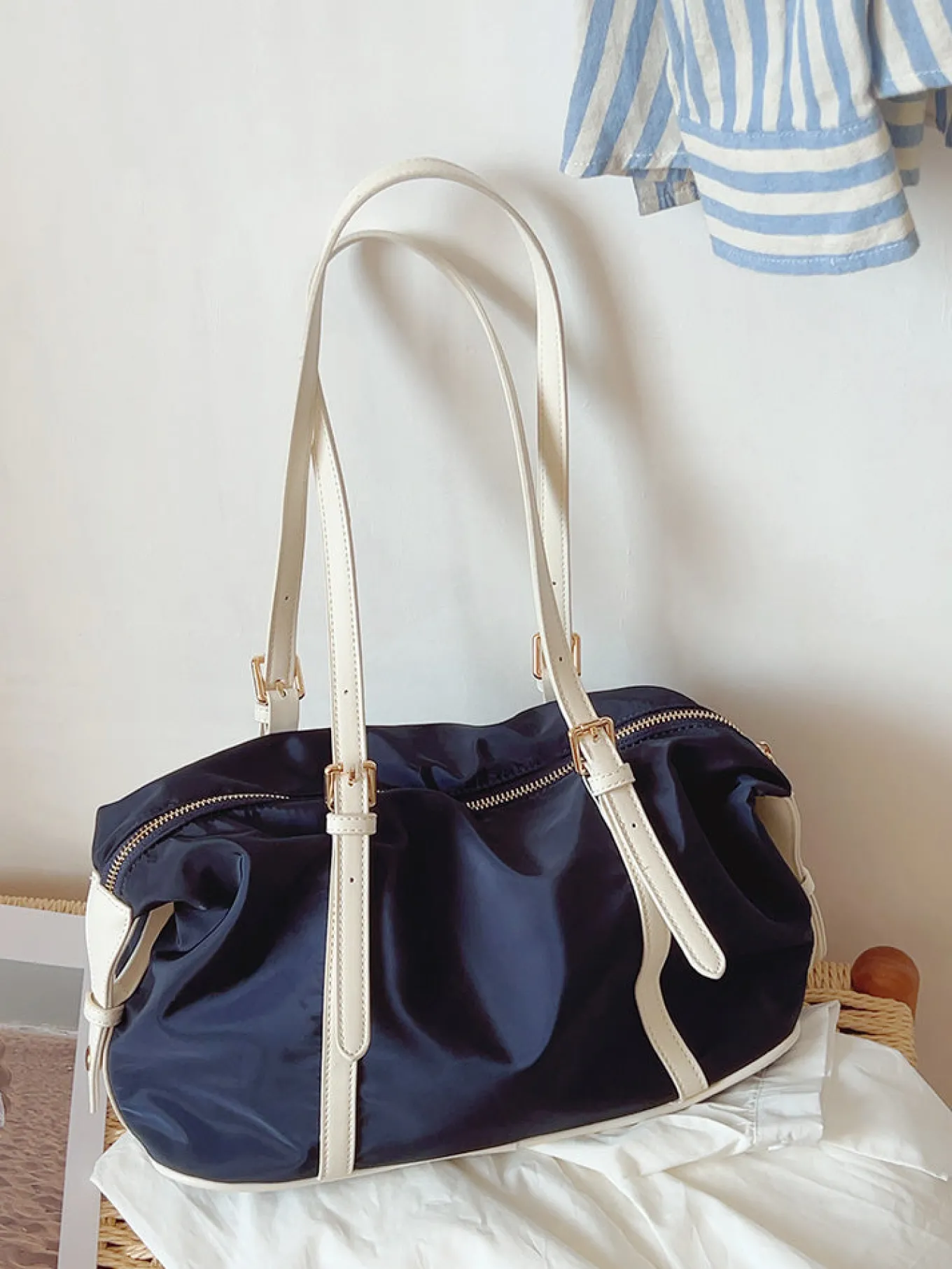 Elena Handbags Large Canvas Tote Work Bag
