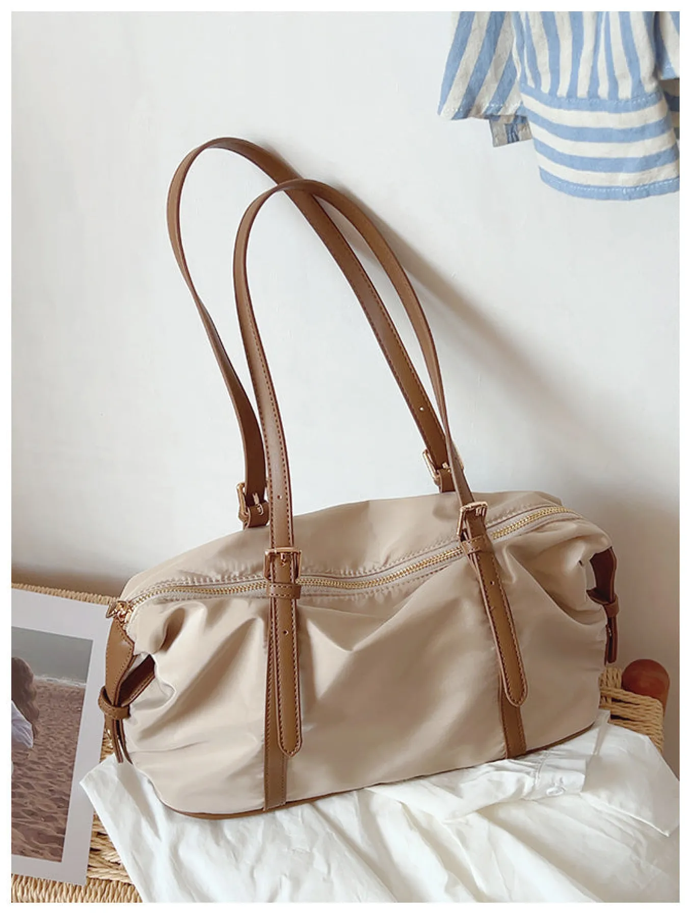 Elena Handbags Large Canvas Tote Work Bag