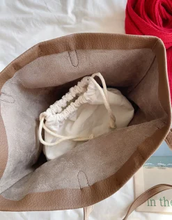 Elena Handbags Large Carryall Tote In Soft Pebbled Leather