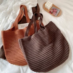 Elena Handbags Large Crochet Tote Bag