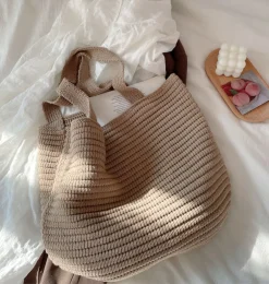 Elena Handbags Large Crochet Tote Bag