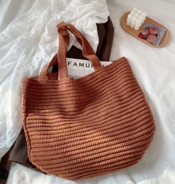 Elena Handbags Large Crochet Tote Bag