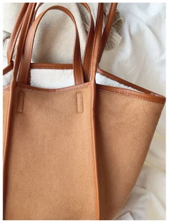 Elena Handbags Large Faux Furry Tote Bag