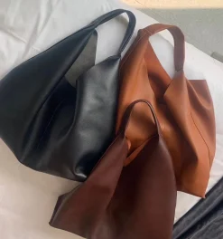 Elena Handbags Large Hobo Leather Shoulder Bag
