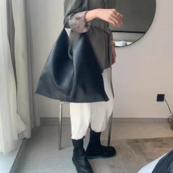 Elena Handbags Large Hobo Leather Shoulder Bag