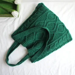 Elena Handbags Large Knit Fashion Shoulder Bag