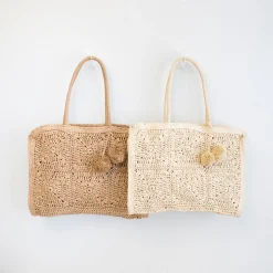 Elena Handbags Large Straw Summer Tote