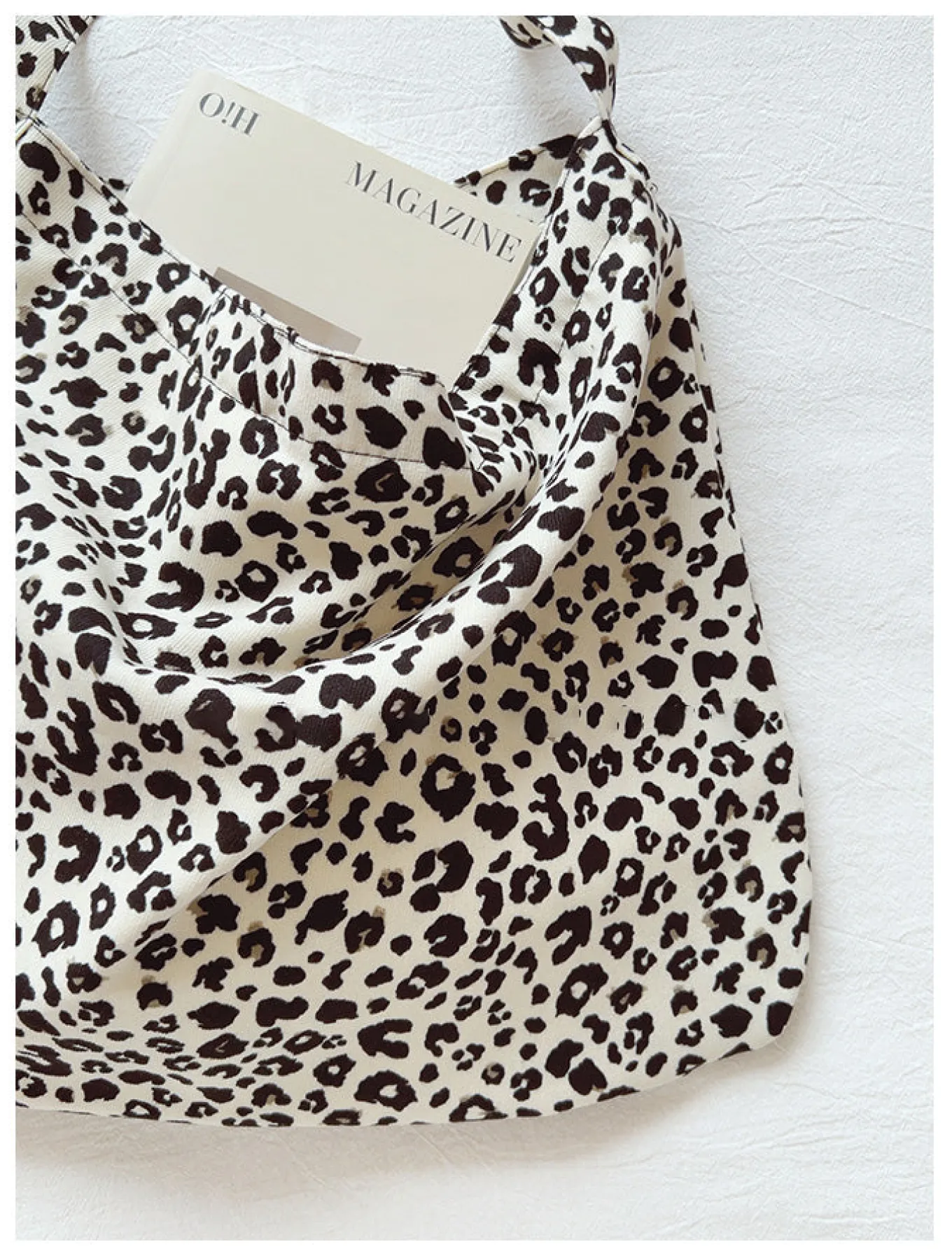 Elena Handbags Leopard Print Canvas Fashion Shoulder Bag