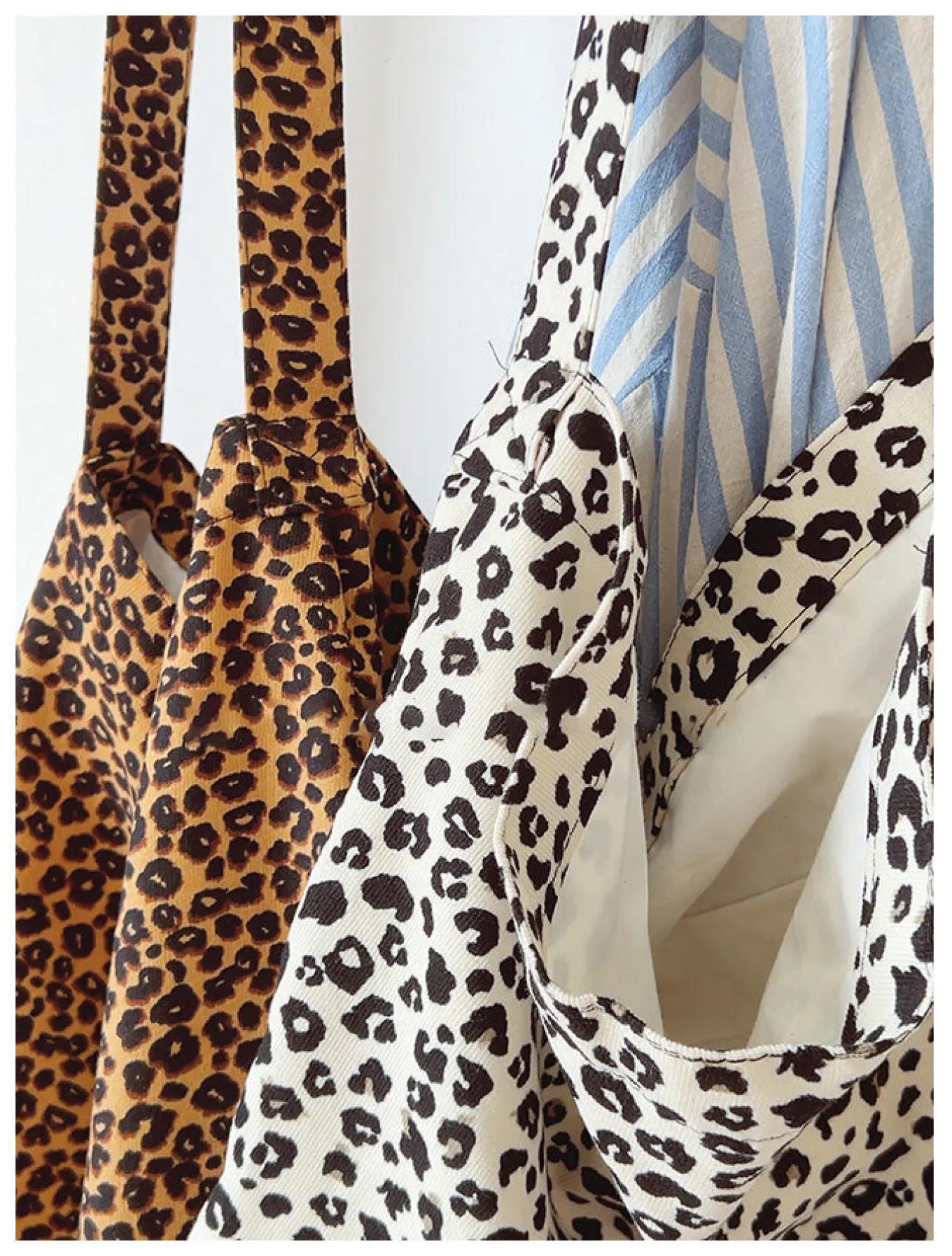 Elena Handbags Leopard Print Canvas Fashion Shoulder Bag