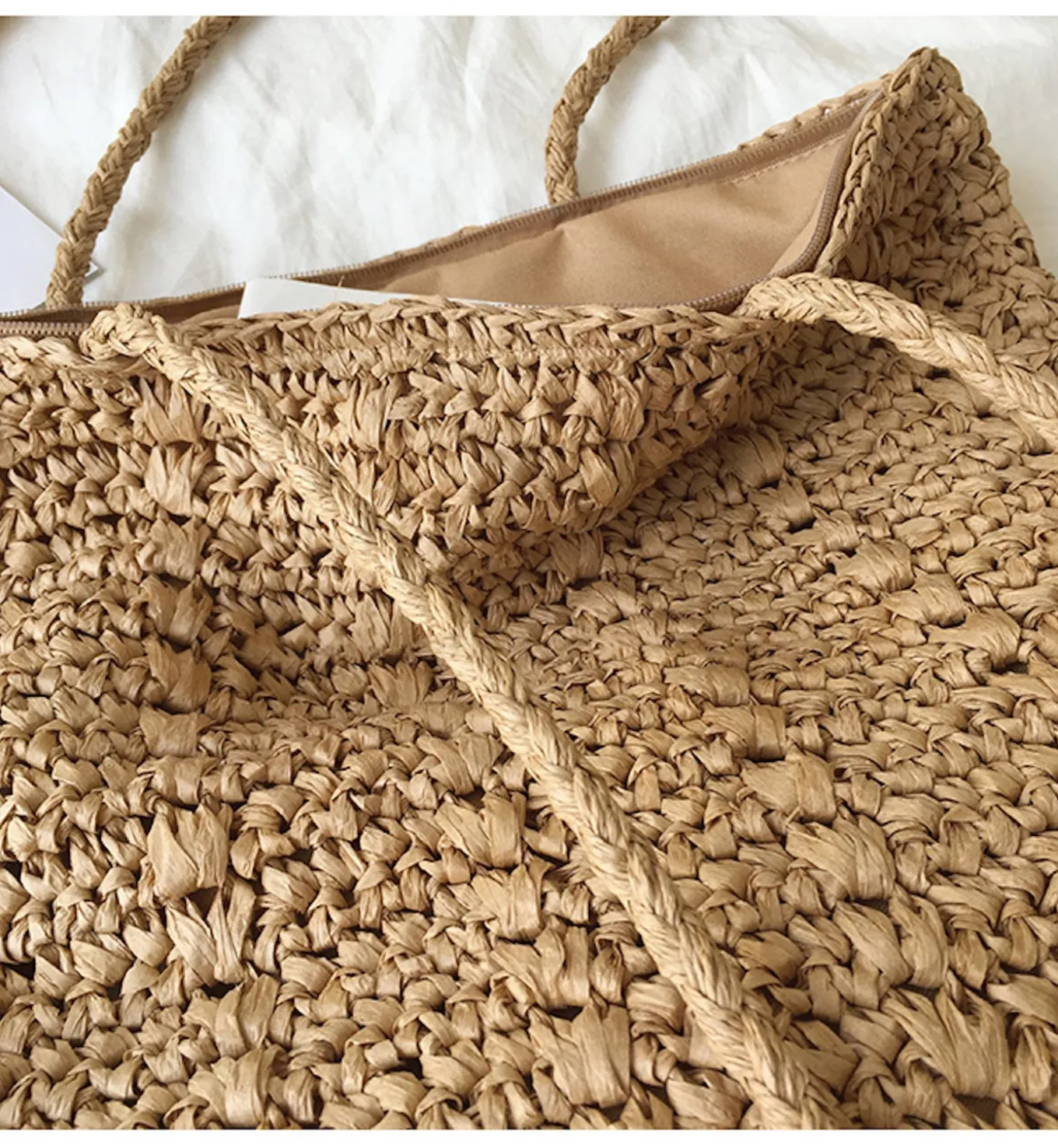 Elena Handbags Lightweight Straw Woven Square Tote Bag