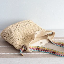 Elena Handbags Lightweight Straw Woven Summer Tote