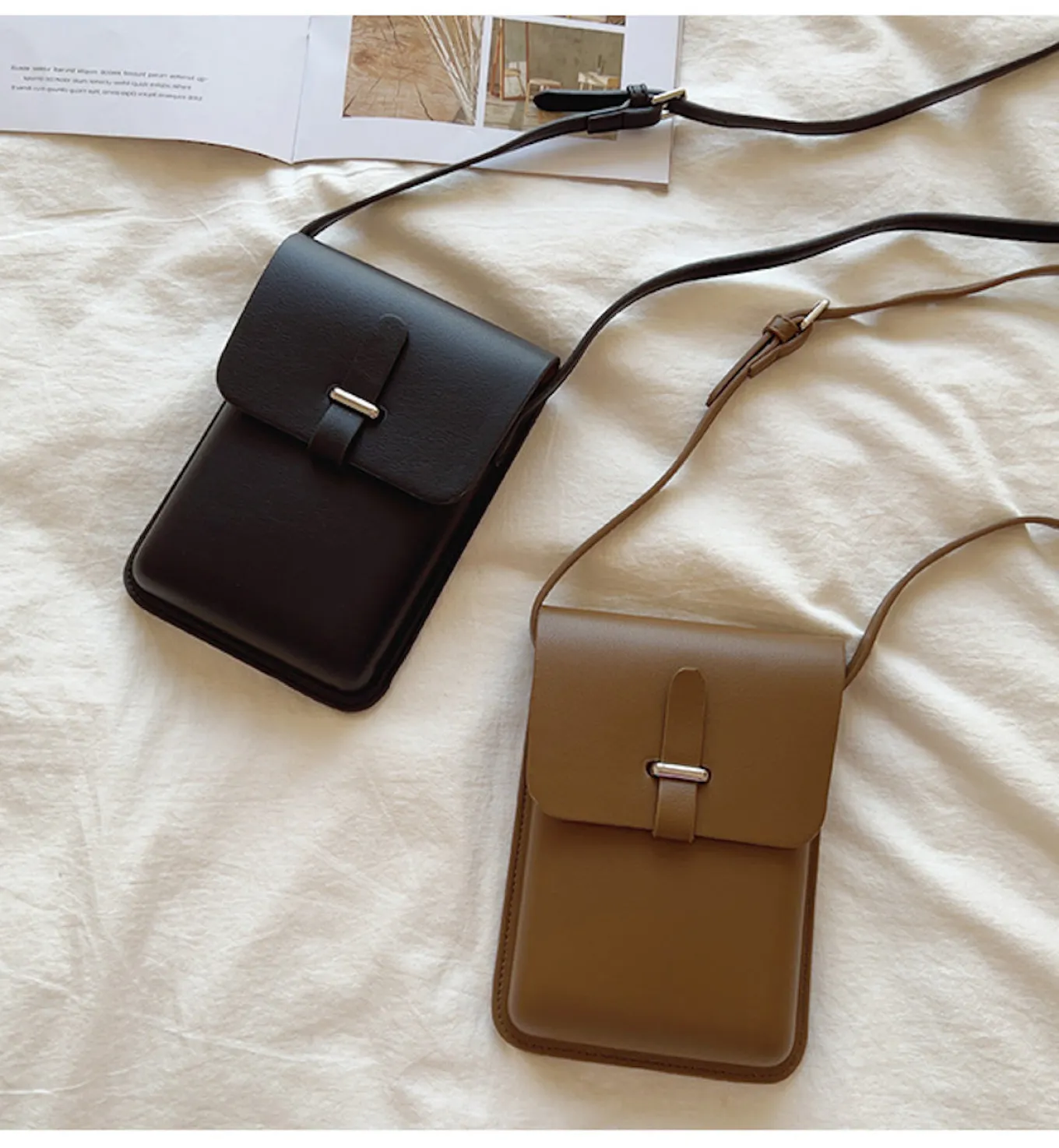 Elena Handbags Mini Leather Camera Sling Bag