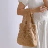 Elena Handbags Minimalistic Cotton Bucket Shoulder Bag