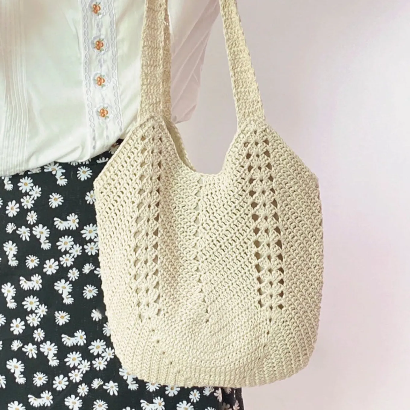 Elena Handbags Minimalistic Crochet Handbag