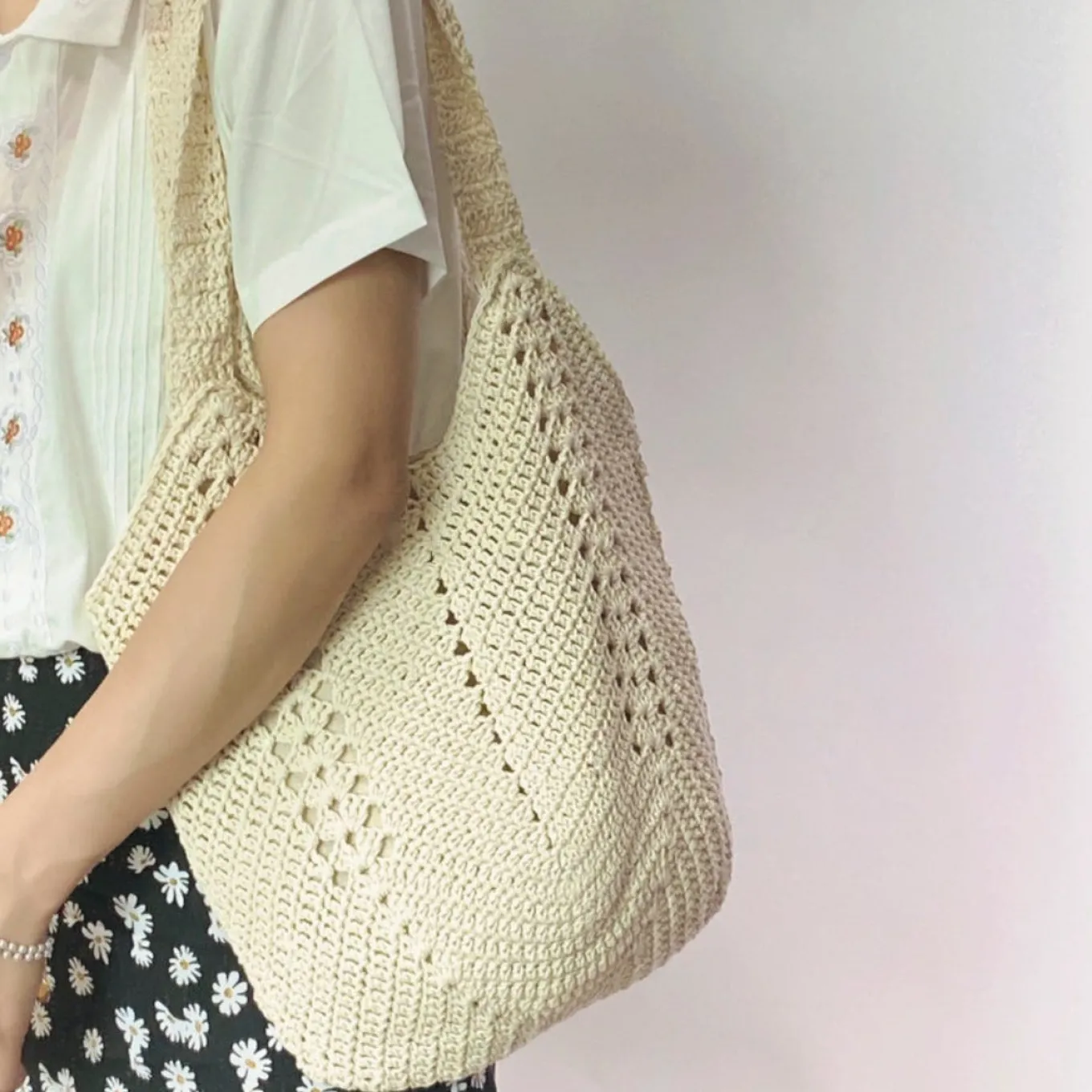 Elena Handbags Minimalistic Crochet Handbag