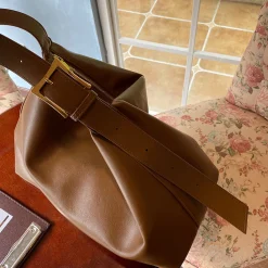 Elena Handbags Modern Leather Shoulder Bag