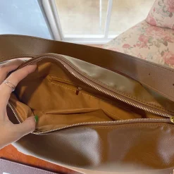 Elena Handbags Modern Leather Shoulder Bag