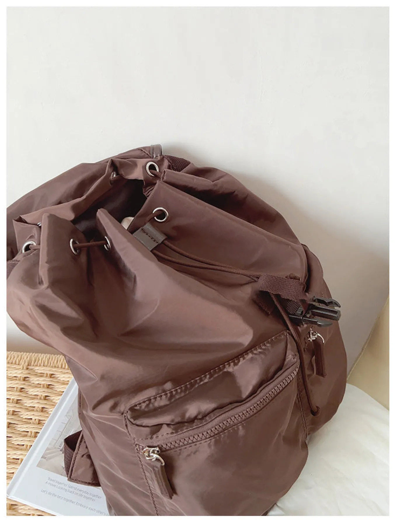 Elena Handbags Nylon Fashion Backpack