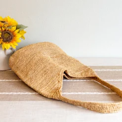 Elena Handbags Raffia Summer Beach Straw Shoulder Bag