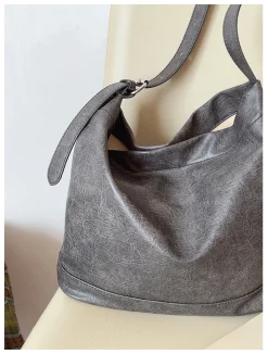 Elena Handbags Retro Bucket Leather Bag