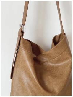 Elena Handbags Retro Bucket Leather Bag