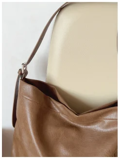 Elena Handbags Retro Bucket Leather Bag