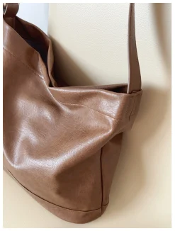 Elena Handbags Retro Bucket Leather Bag