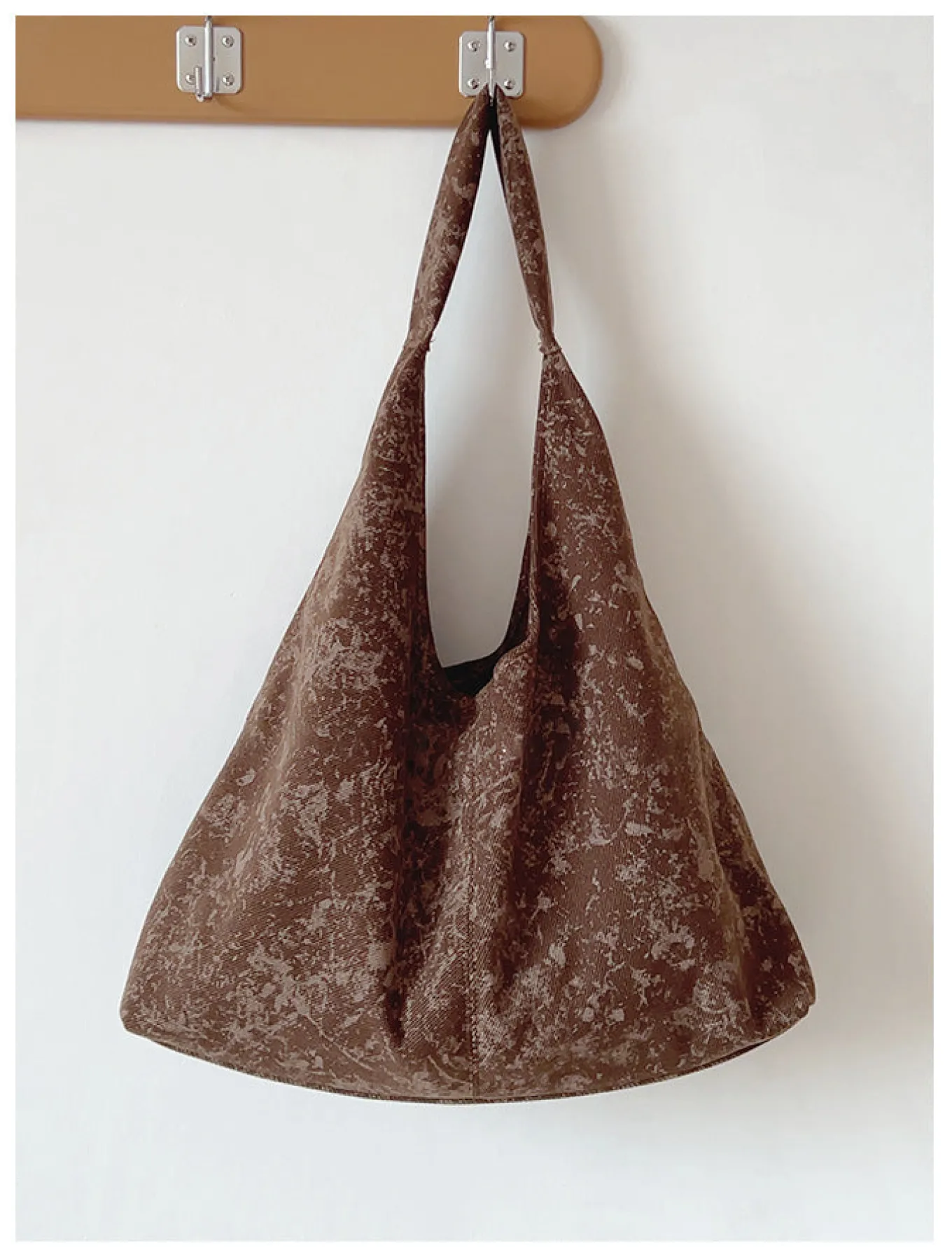 Elena Handbags Retro Cotton Shoulder Bag