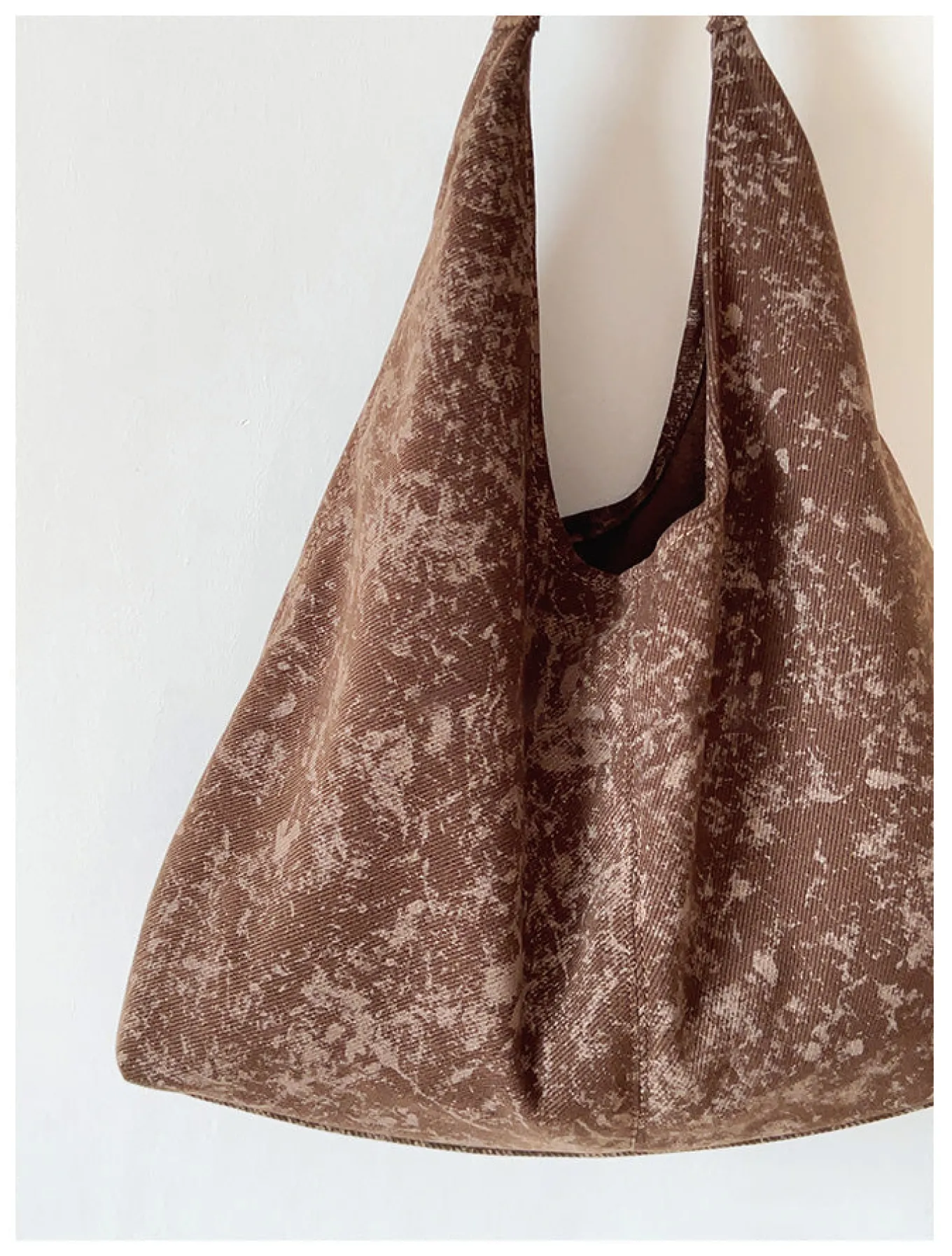 Elena Handbags Retro Cotton Shoulder Bag