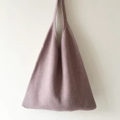 Elena Handbags Retro Cotton Knitted Shoulder Bag