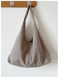 Elena Handbags Retro Cotton Shoulder Bag