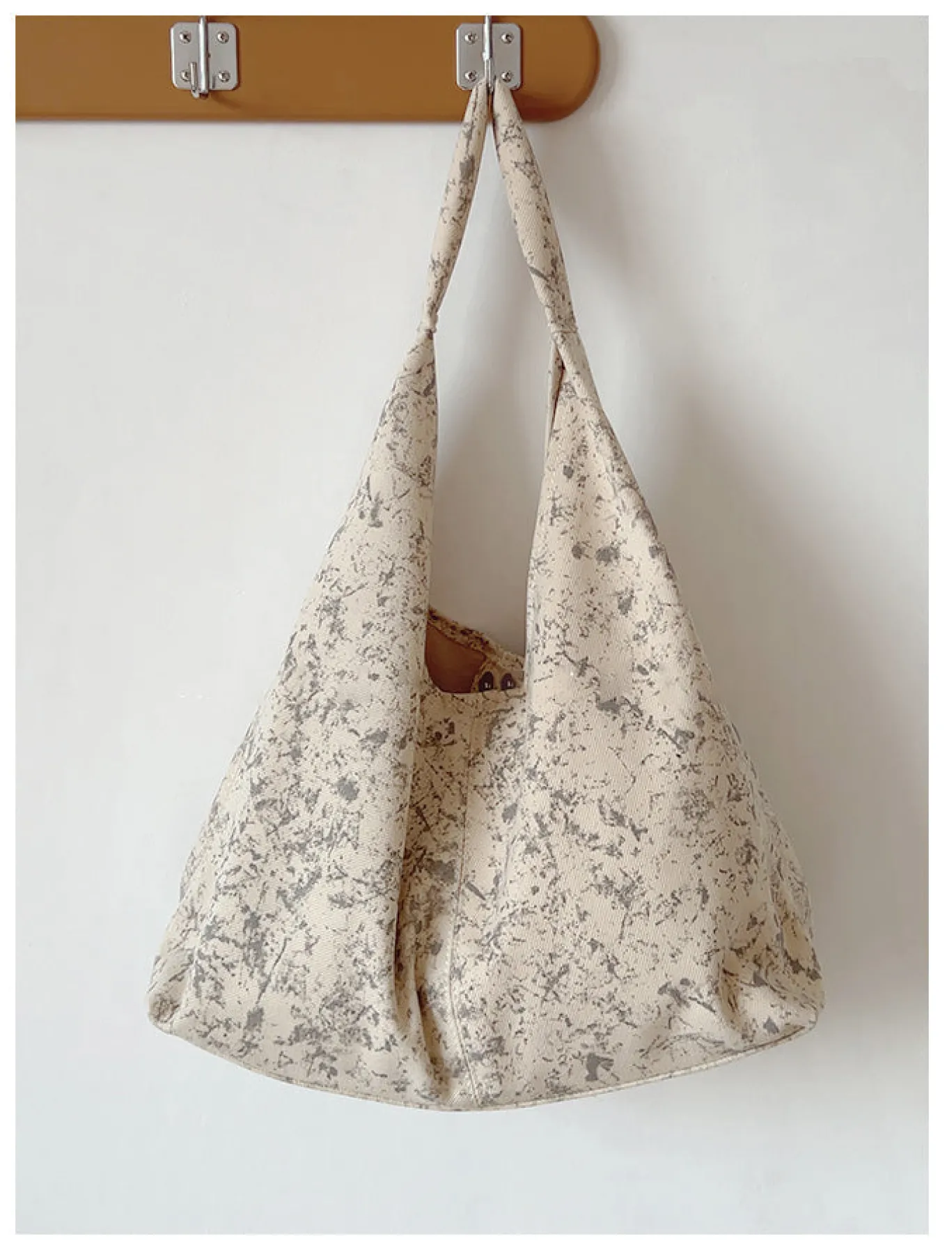 Elena Handbags Retro Cotton Shoulder Bag