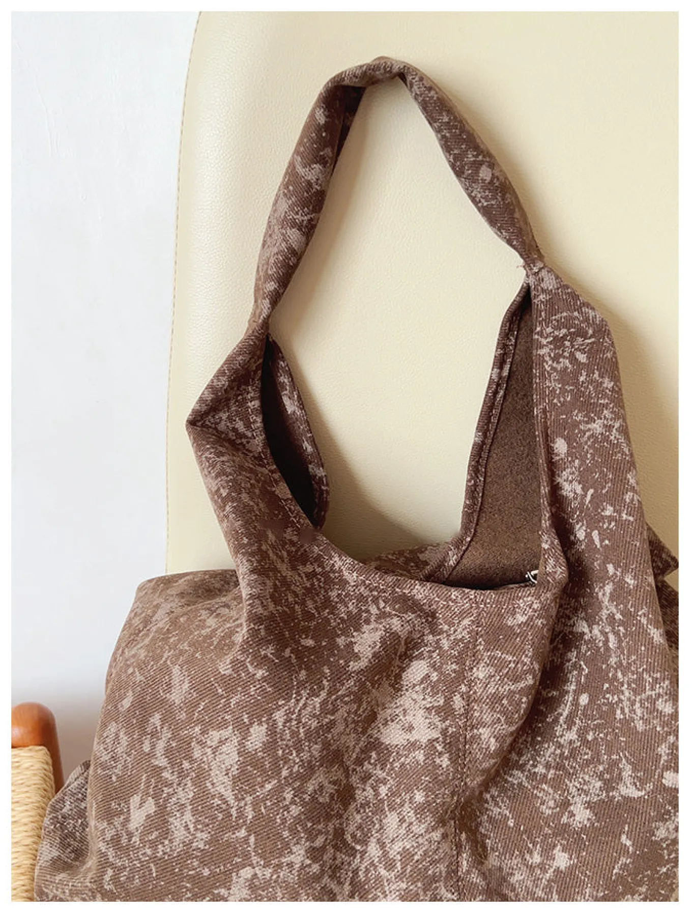 Elena Handbags Retro Cotton Shoulder Bag