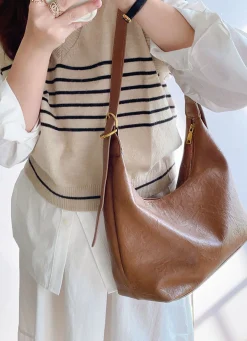 Elena Handbags Retro Hobo Shoulder Bag Everyday Work Bag