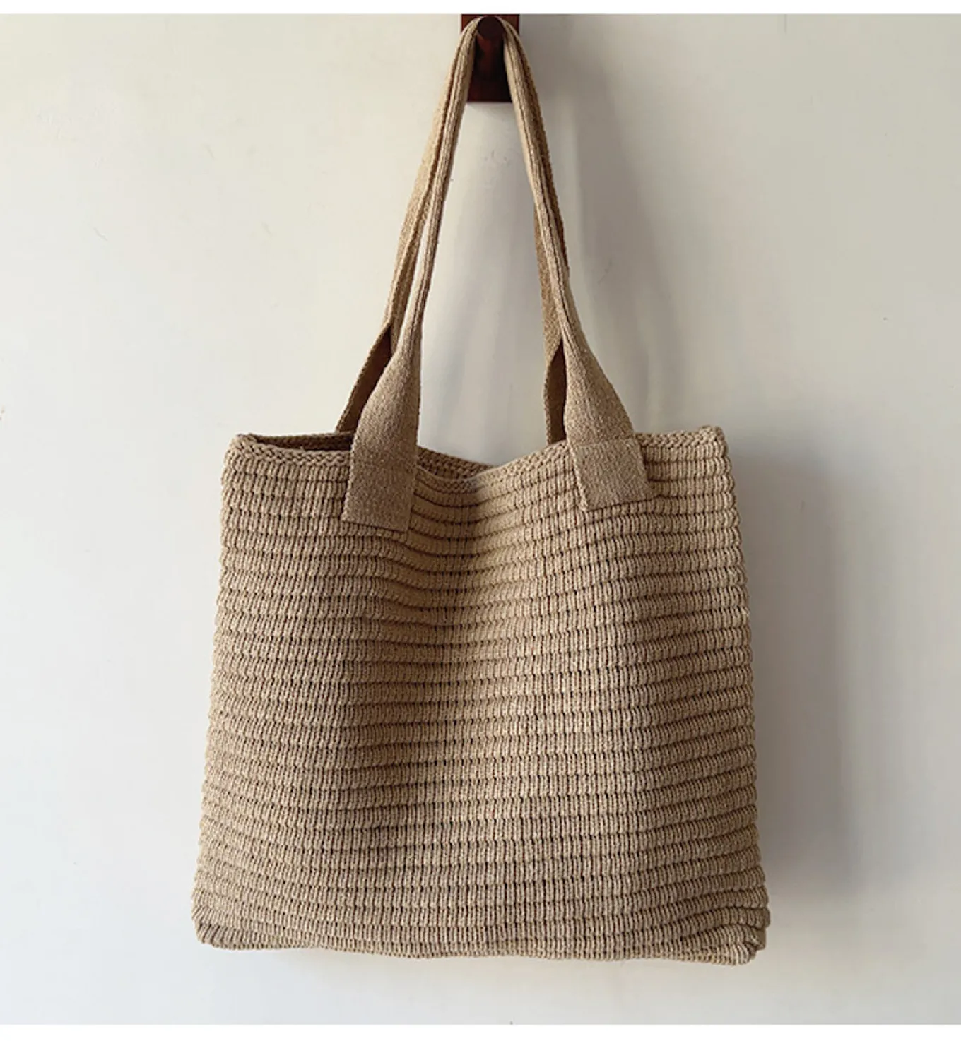 Elena Handbags Retro Knitted Shoulder Bag