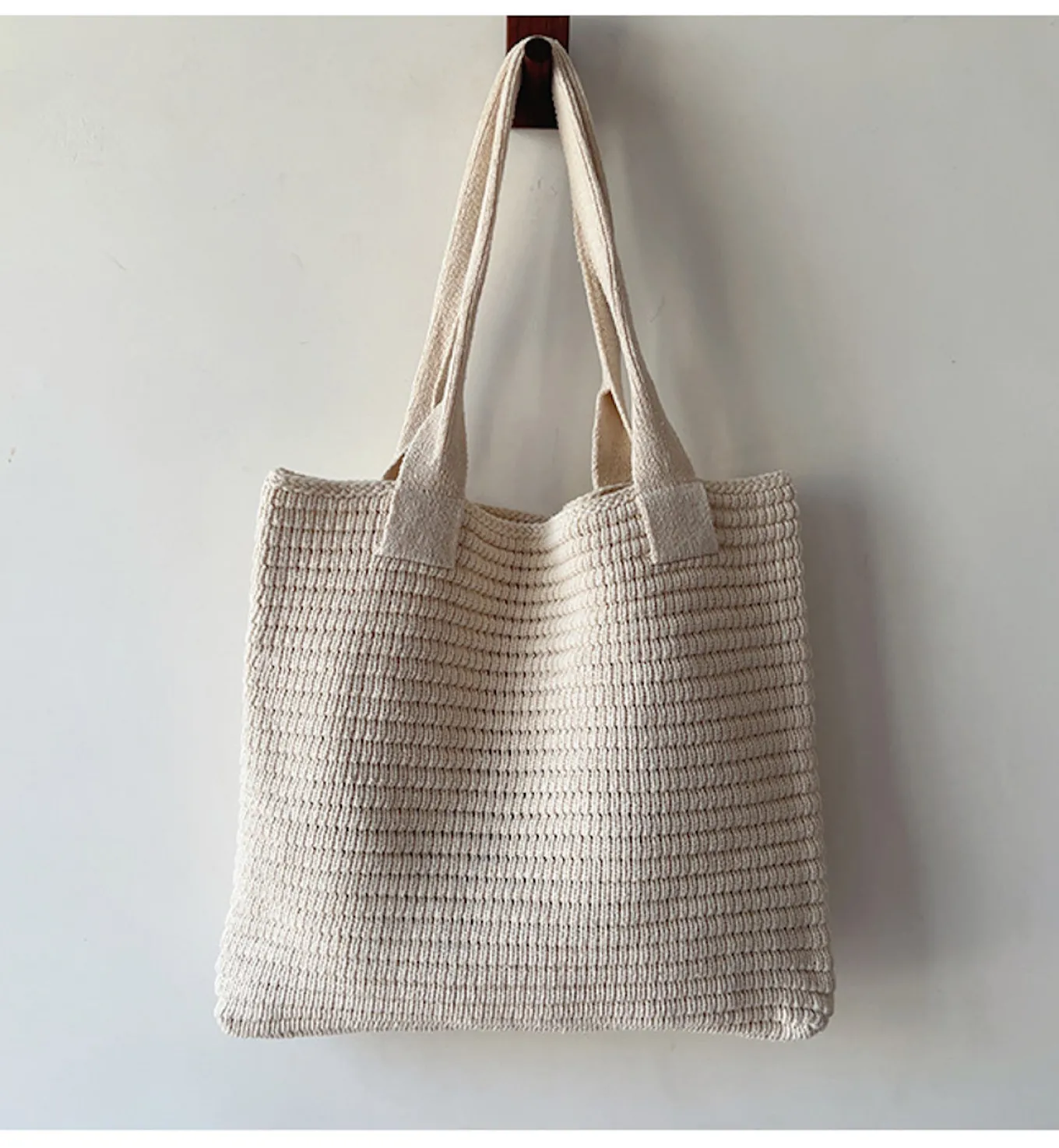 Elena Handbags Retro Knitted Shoulder Bag