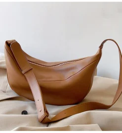 Elena Handbags Retro Leather Hobo Sling Bag