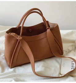 Elena Handbags Retro Leather Shoulder Bag