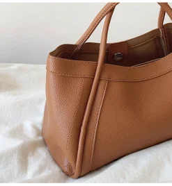 Elena Handbags Retro Leather Shoulder Bag