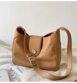 Elena Handbags Retro Leather Messenger Tote Bag