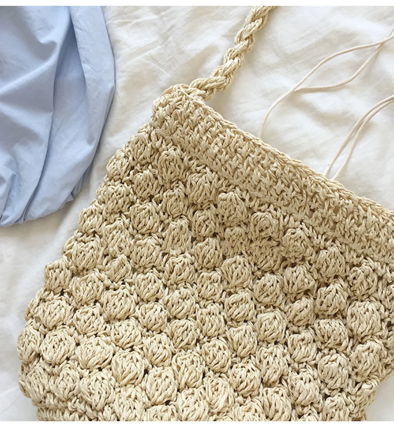 Elena Handbags Retro Straw Shoulder Bucket Bag
