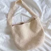 Elena Handbags Retro Style Minimalistic Cotton Bucket Bag