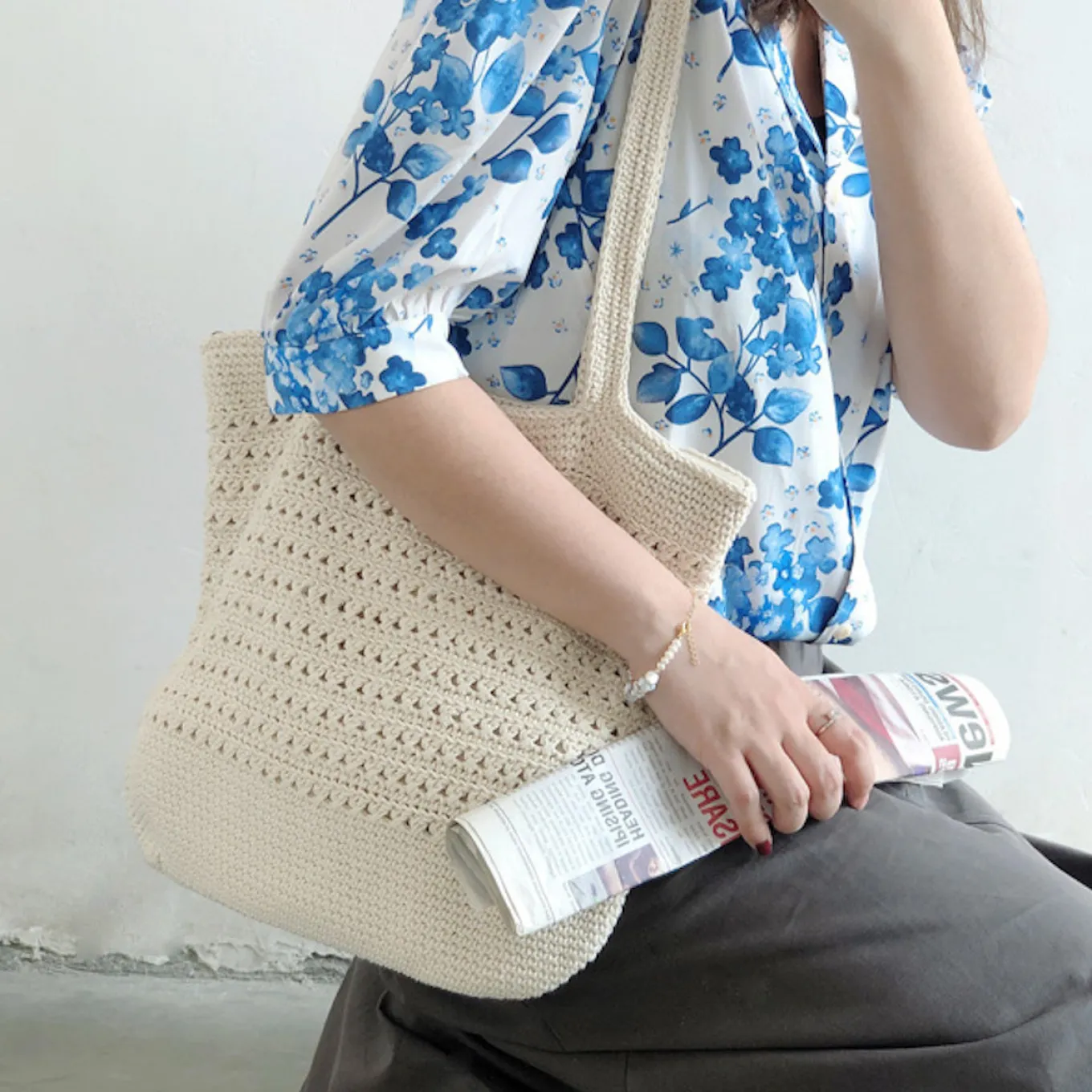 Elena Handbags Retro Style Tote Bag