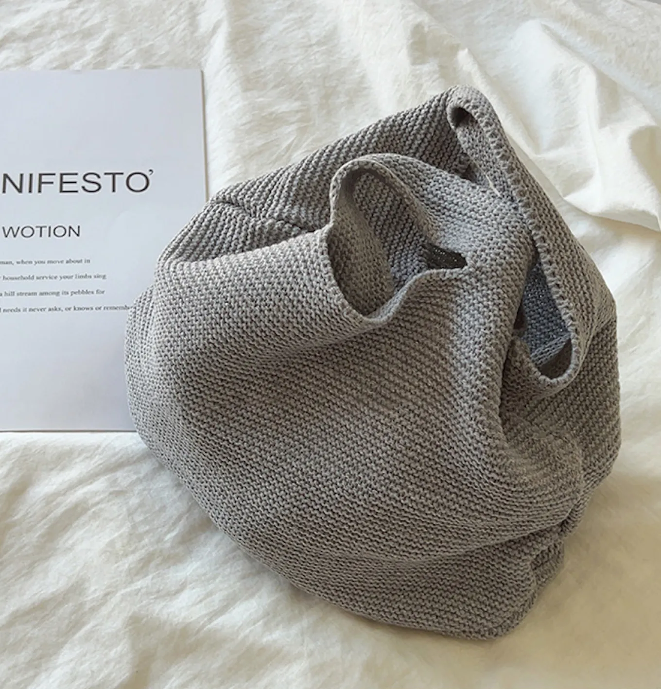 Elena Handbags Retro Style Knit Handbag