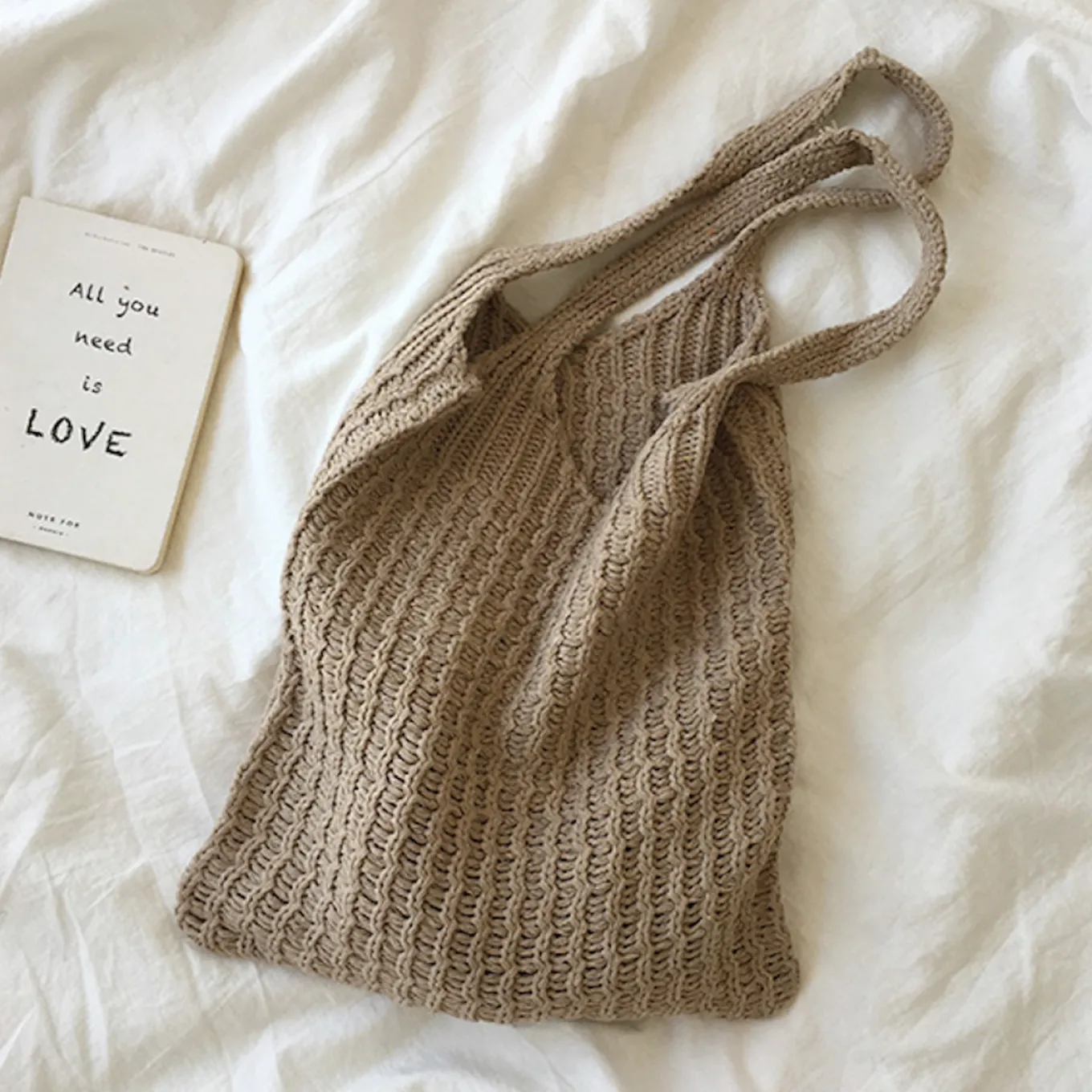 Elena Handbags Retro Twist Cotton Knitted Shoulder Bag
