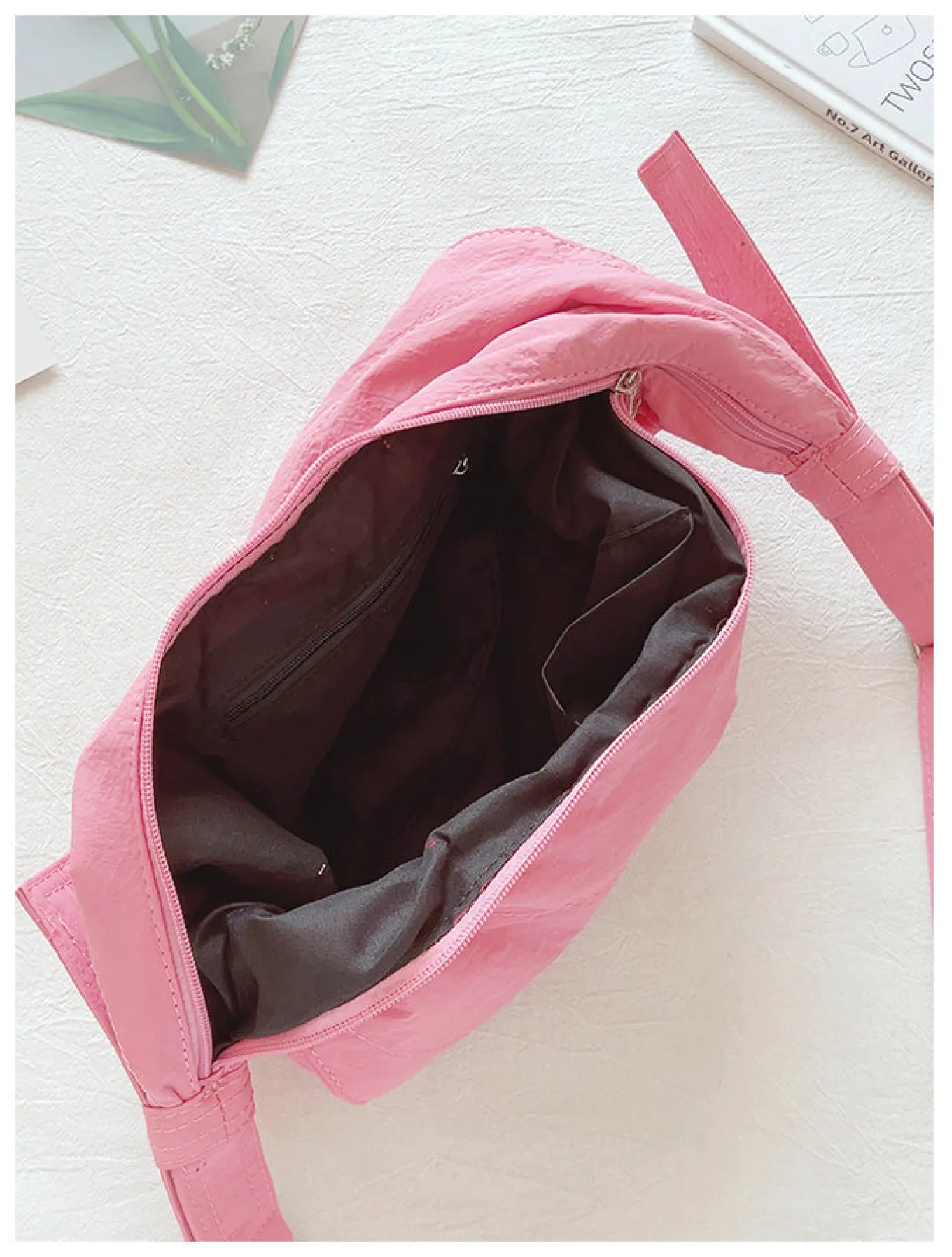 Elena Handbags Round Nylon Fashion Shoulder Bag