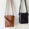 Elena Handbags Simple Leather Camera Sling Bag