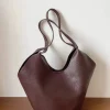 Elena Handbags Simple Leather Tote Bag