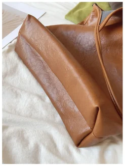 Elena Handbags Simple Leather Tote Bag